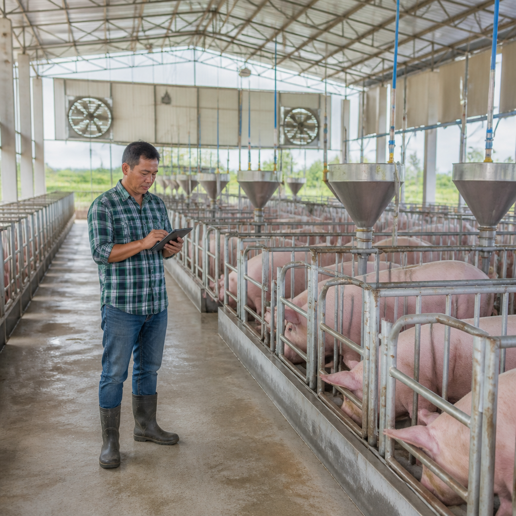 9 นวัตกรรมการออกแบบฟาร์มหมูที่เปลี่ยนการเลี้ยงหมูยุคเก่าสู่ระบบการจัดการฟาร์มอัจฉริยะที่ตรวจจับโรคระบาดในสุกรได้ก่อนระบาด